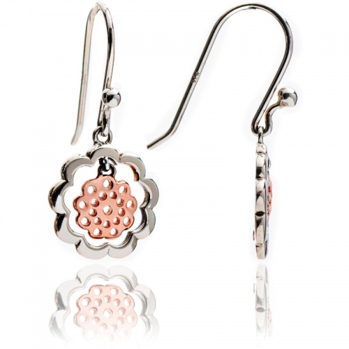 18ct Rose Gold Vermeil On Sterling Silver Blended With Sterling Silver Paisley Pendant In A Truly Unique Fashion